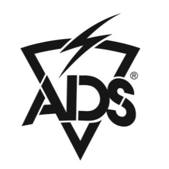 Stylized ADS logo with lightning bolt and triangle